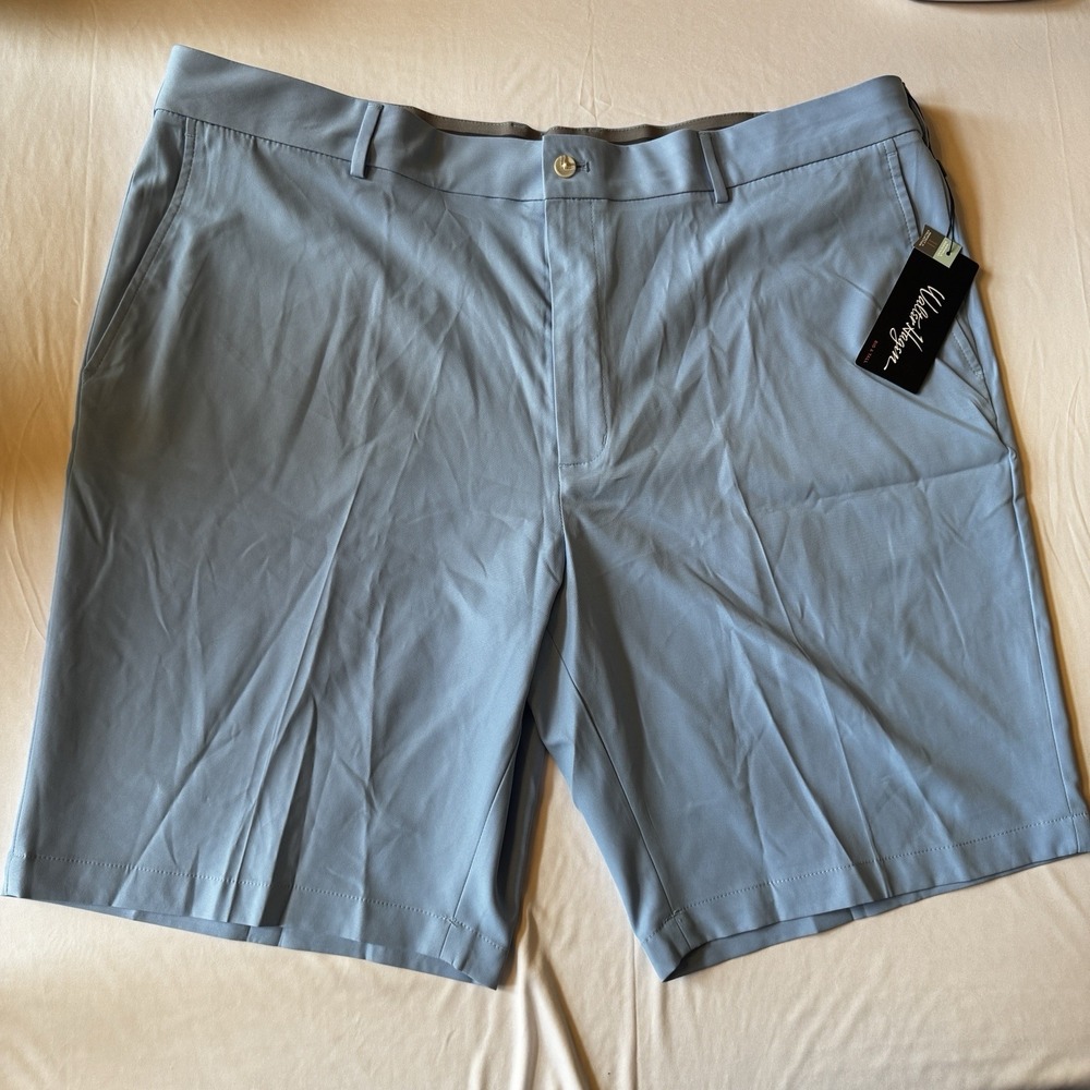 Walter Hagen Mens Perfect 11 Daybreak Blue Flat Front Shorts W44 Summer Athletic
